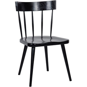 Noir Furniture Esme Chair, Hand Rubbed Black-Noir Furniture-Blue Hand Home