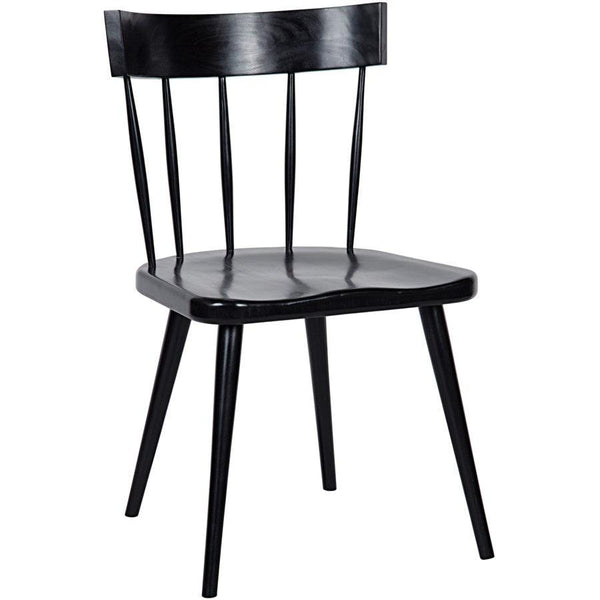 Noir Furniture Esme Chair, Hand Rubbed Black-Noir Furniture-Blue Hand Home
