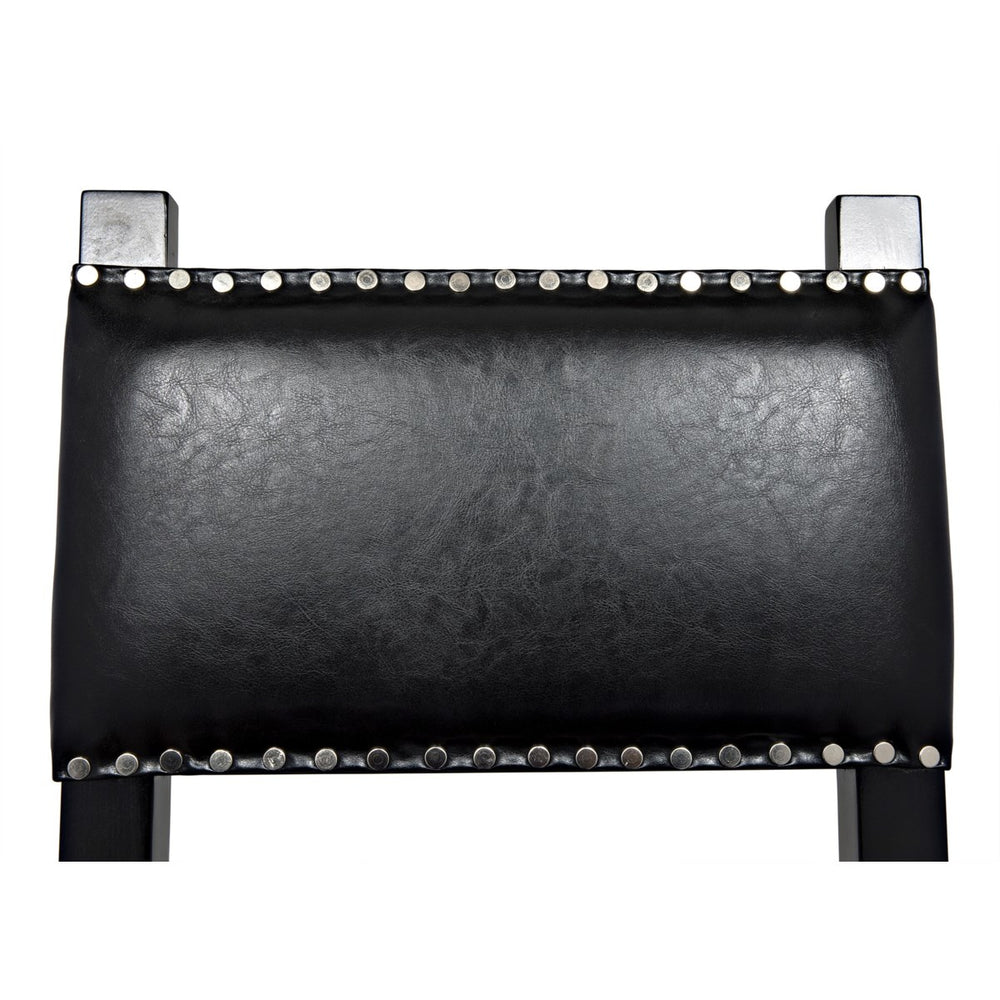 Noir Furniture Kerouac Chair, Distressed Black-Noir Furniture-Blue Hand Home