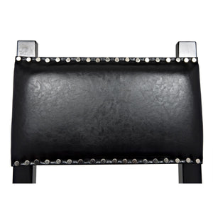 Noir Furniture Kerouac Chair, Distressed Black-Noir Furniture-Blue Hand Home