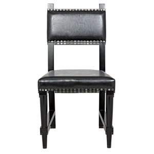 Noir Furniture Kerouac Chair, Distressed Black-Noir Furniture-Blue Hand Home