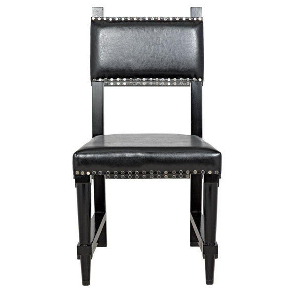 Noir Furniture Kerouac Chair, Distressed Black-Noir Furniture-Blue Hand Home