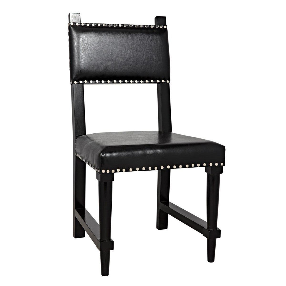 Noir Furniture Kerouac Chair, Distressed Black-Noir Furniture-Blue Hand Home