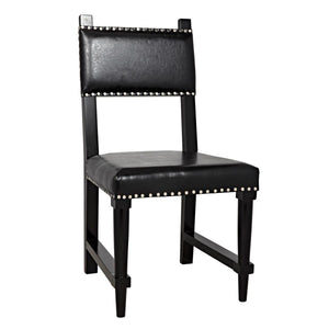 Noir Furniture Kerouac Chair, Distressed Black-Noir Furniture-Blue Hand Home