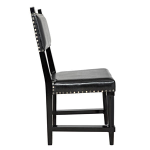 Noir Furniture Kerouac Chair, Distressed Black-Noir Furniture-Blue Hand Home