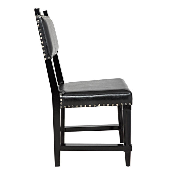 Noir Furniture Kerouac Chair, Distressed Black-Noir Furniture-Blue Hand Home