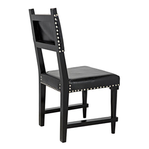 Noir Furniture Kerouac Chair, Distressed Black-Noir Furniture-Blue Hand Home