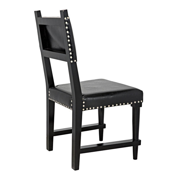 Noir Furniture Kerouac Chair, Distressed Black-Noir Furniture-Blue Hand Home