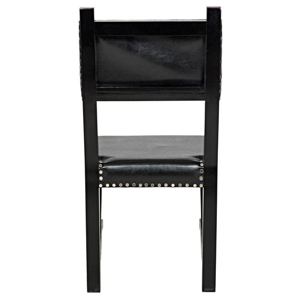 Noir Furniture Kerouac Chair, Distressed Black-Noir Furniture-Blue Hand Home