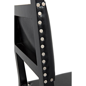 Noir Furniture Kerouac Chair, Distressed Black-Noir Furniture-Blue Hand Home