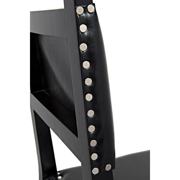 Noir Furniture Kerouac Chair, Distressed Black-Noir Furniture-Blue Hand Home