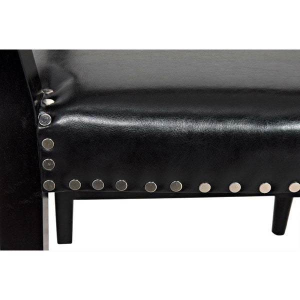 Noir Furniture Kerouac Chair, Distressed Black-Noir Furniture-Blue Hand Home