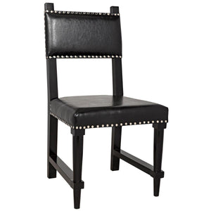 Noir Furniture Kerouac Chair, Distressed Black-Noir Furniture-Blue Hand Home