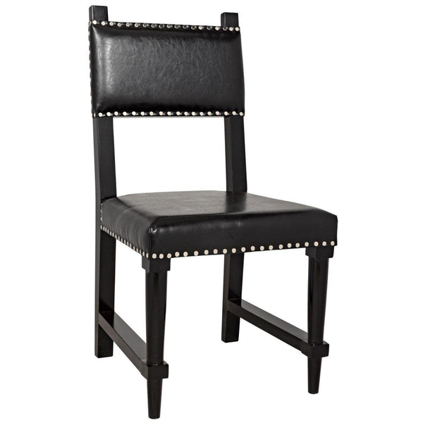 Noir Furniture Kerouac Chair, Distressed Black-Noir Furniture-Blue Hand Home