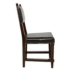 Noir Furniture Kerouac Chair, Distressed Brown-Noir Furniture-Blue Hand Home