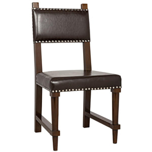 Noir Furniture Kerouac Chair, Distressed Brown-Noir Furniture-Blue Hand Home