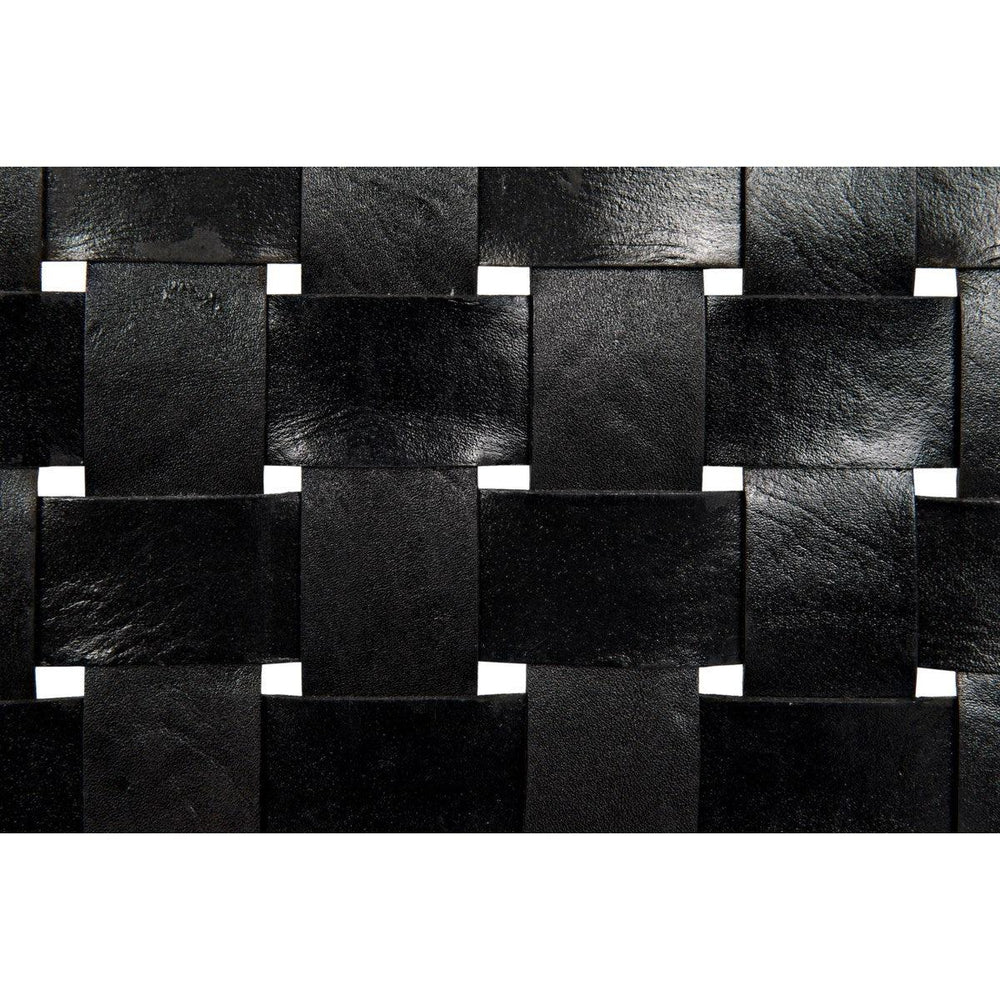 Noir Furniture Dede Dining Chair, Leather, Black-Noir Furniture-Blue Hand Home