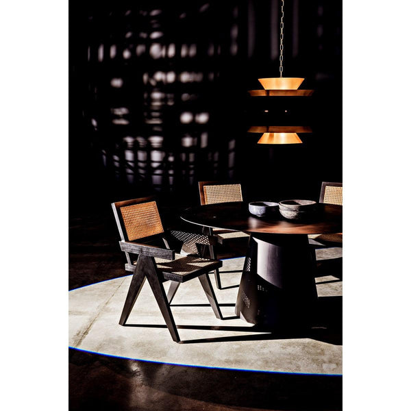 Noir Furniture Jude Chair w/Caning, Black-Noir Furniture-Blue Hand Home