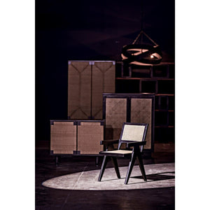 Noir Furniture Jude Chair w/Caning, Black-Noir Furniture-Blue Hand Home