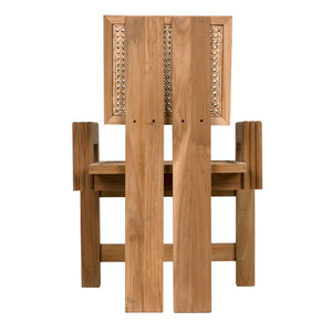 Fatima Chair, Teak-Noir Furniture-Blue Hand Home