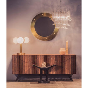 Noir Illusion Sideboard w/ Metal Base-Noir Furniture-Blue Hand Home