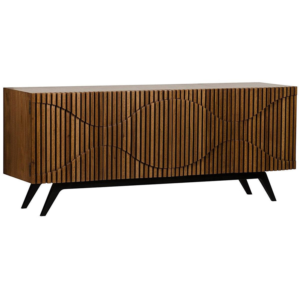 Noir Illusion Sideboard w/ Metal Base-Noir Furniture-Blue Hand Home