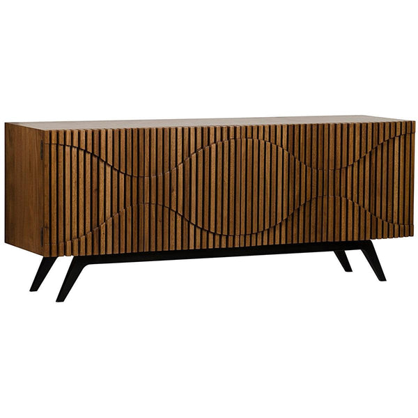 Noir Illusion Sideboard w/ Metal Base-Noir Furniture-Blue Hand Home