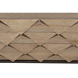 Noir Furniture Draco Sideboard with Metal Stand, Washed Walnut-Noir Furniture-Blue Hand Home