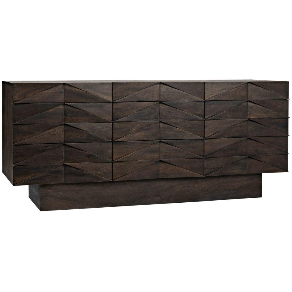 Noir Furniture Drake Sideboard, Ebony Walnut-Noir Furniture-Blue Hand Home
