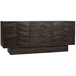 Noir Furniture Drake Sideboard, Ebony Walnut-Noir Furniture-Blue Hand Home
