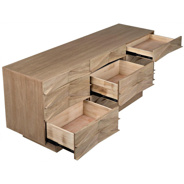 Noir Furniture Drake Sideboard, Washed Walnut-Noir Furniture-Blue Hand Home