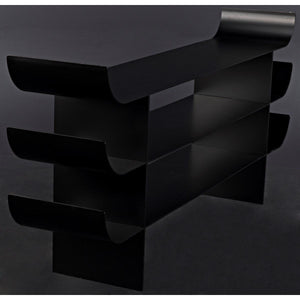 Noir Kyoto Console, Black Metal-Noir Furniture-Blue Hand Home