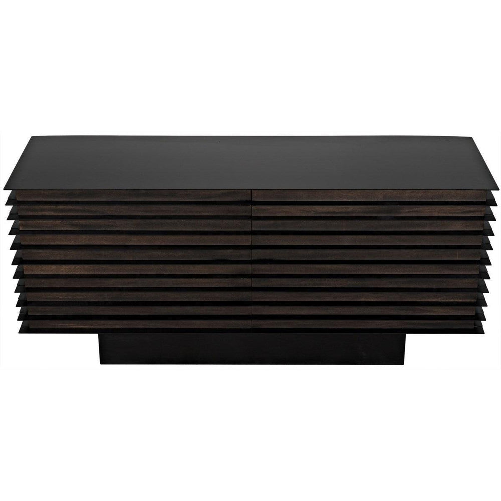 Noir Elevation Sideboard, Ebony Walnut w/Metal-Noir Furniture-Blue Hand Home