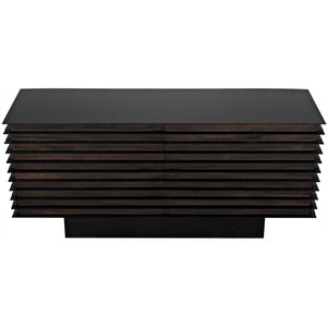 Noir Elevation Sideboard, Ebony Walnut w/Metal-Noir Furniture-Blue Hand Home