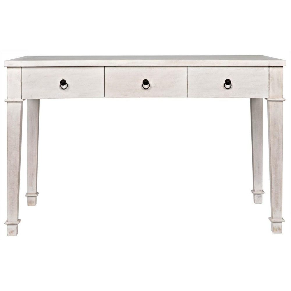 Noir Curba Desk, White Wash-Noir Furniture-Blue Hand Home