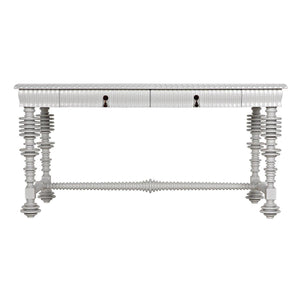 Portuguese Desk, Small, Solid White-Noir Furniture-Blue Hand Home