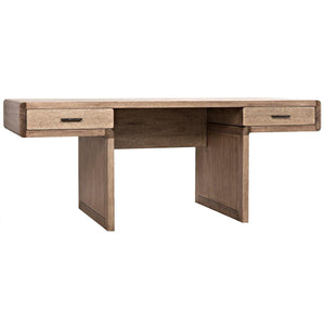 Noir Furniture Degas Desk, Washed Walnut-Noir Furniture-Blue Hand Home