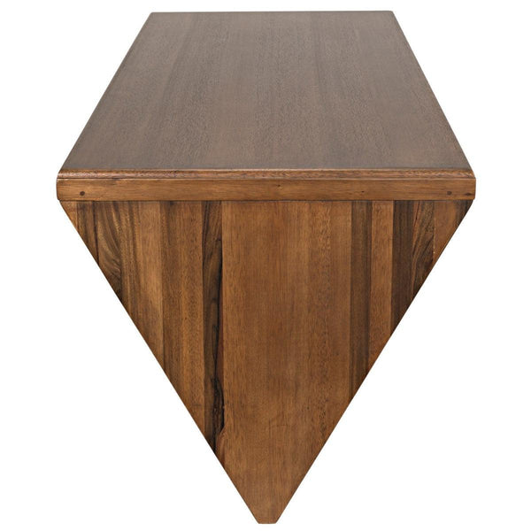 Noir Furniture Tetramo Desk, Dark Walnut-Noir Furniture-Blue Hand Home