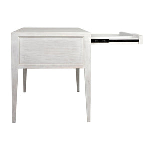 Noir Africa Desk, White Wash-Noir Furniture-Blue Hand Home