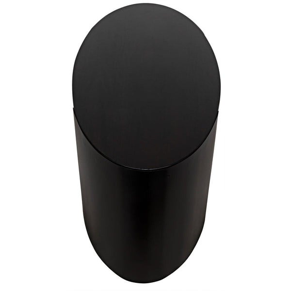 Noir Marigold Desk, Ebony Walnut with Black Steel-Noir Furniture-Blue Hand Home