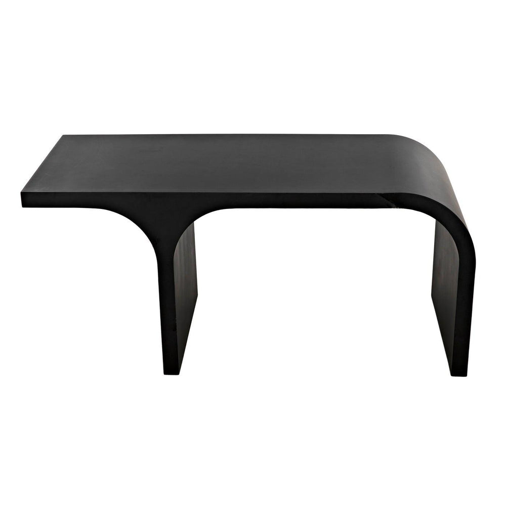 Noir Maximus Desk, Black Metal-Noir Furniture-Blue Hand Home