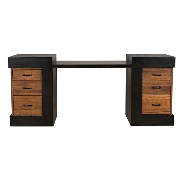 Bentley Desk, Dark/Ebony Walnut-Noir Furniture-Blue Hand Home