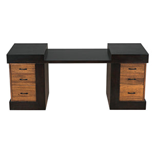 Bentley Desk, Dark/Ebony Walnut-Noir Furniture-Blue Hand Home