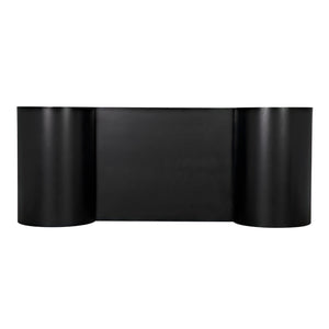 Concierge Desk, Black Steel-Noir Furniture-Blue Hand Home