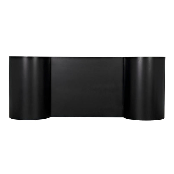 Concierge Desk, Black Steel-Noir Furniture-Blue Hand Home