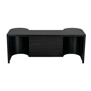 Concierge Desk, Black Steel-Noir Furniture-Blue Hand Home