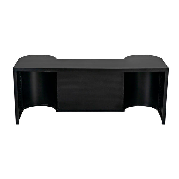 Concierge Desk, Black Steel-Noir Furniture-Blue Hand Home