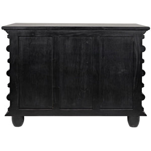 Ascona Small Chest, Hand Rubbed Black-Noir Furniture-Blue Hand Home
