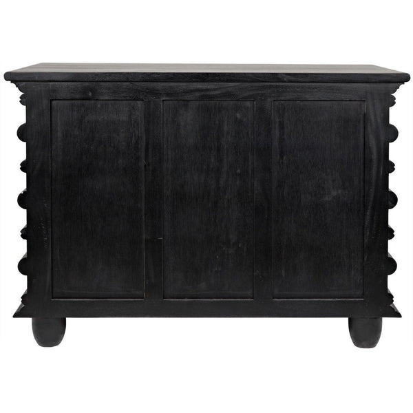 Ascona Small Chest, Hand Rubbed Black-Noir Furniture-Blue Hand Home