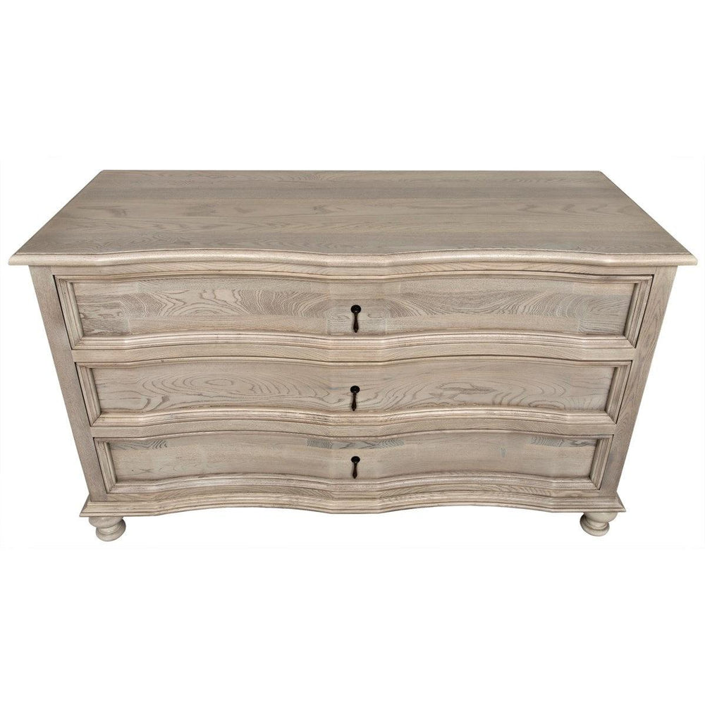 Noir Curved Front 3 Drawer Chest-Noir Furniture-Blue Hand Home